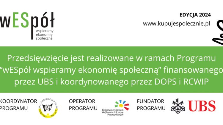 obraz biało zielone tło na górze napis wespół edycja 2024 na dole loga instytucji i stowarzyszeń dzięki którym projekt był realizowany