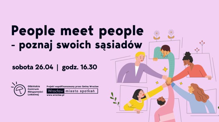 obraz znajduje się ilustracja przedstawiająca sześć osób wychylających się z okienek, które łączą ręce w geście współpracy