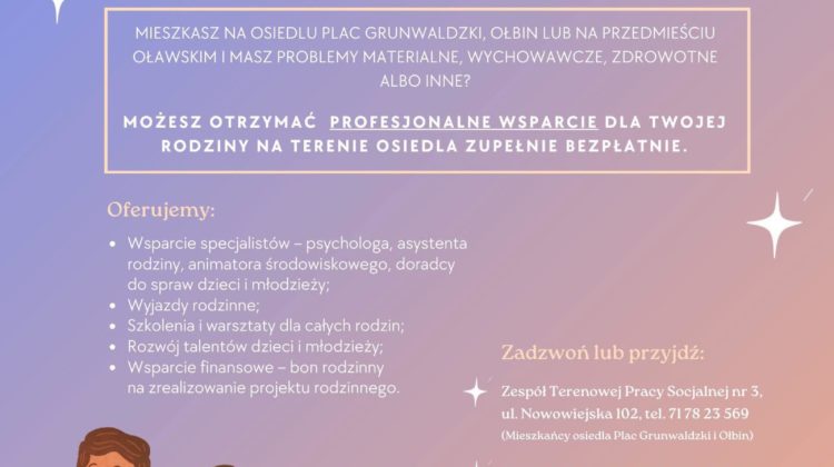 obraz plakat przedstawia projekt wrocławskiej wygranej rodziny